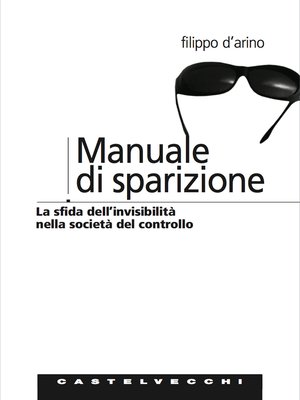 cover image of Manuale di sparizione